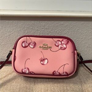 Coach Outlet Jamie Camera Bag with Pink Cherry Print